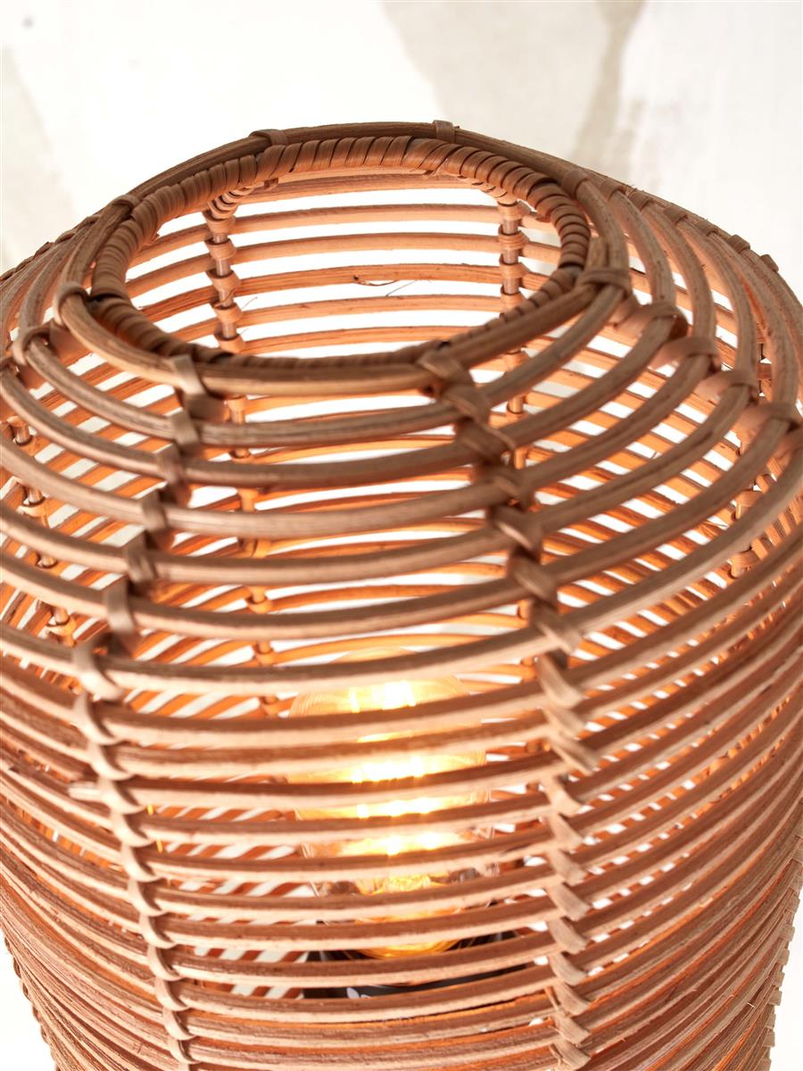 GOOD&MOJO I Wandleuchte I TANAMI I Farbe: Natur I Schirm: Ø18 x 25