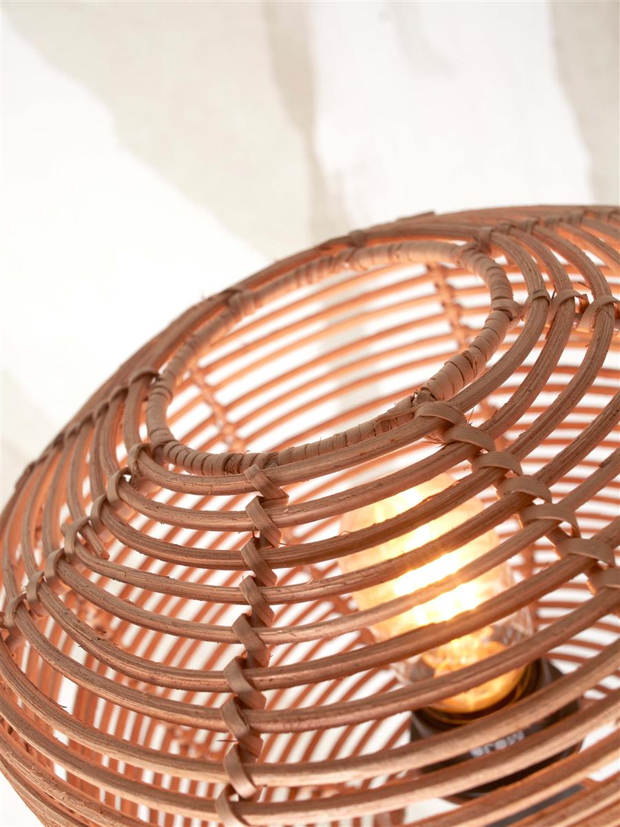 GOOD&MOJO I Tischleuchte I TANAMI I Farbe: Natur I Schirm: Ø25 x 20