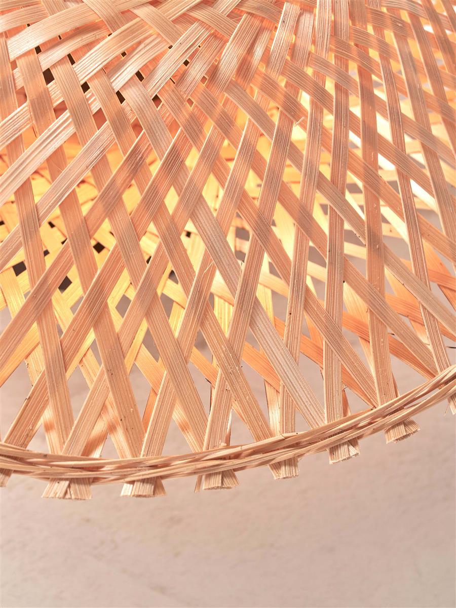 GOOD&MOJO I Deckenleuchte I KALIMANTAN I Farbe: Natur I Schirm: Ø30 x 8