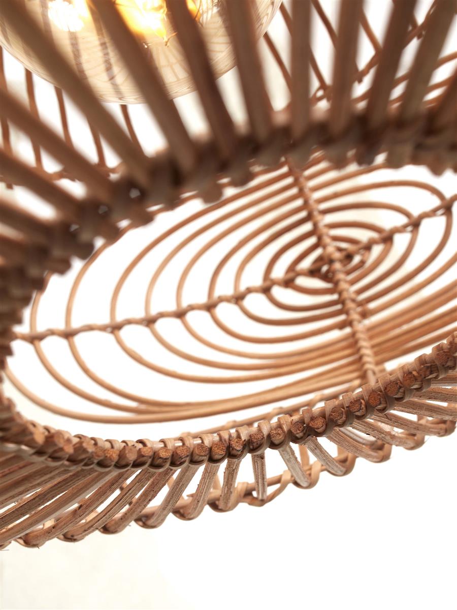 GOOD&MOJO I Stehleuchte I MADEIRA I Farbe: Natur I Schirm: Ø48 x 30