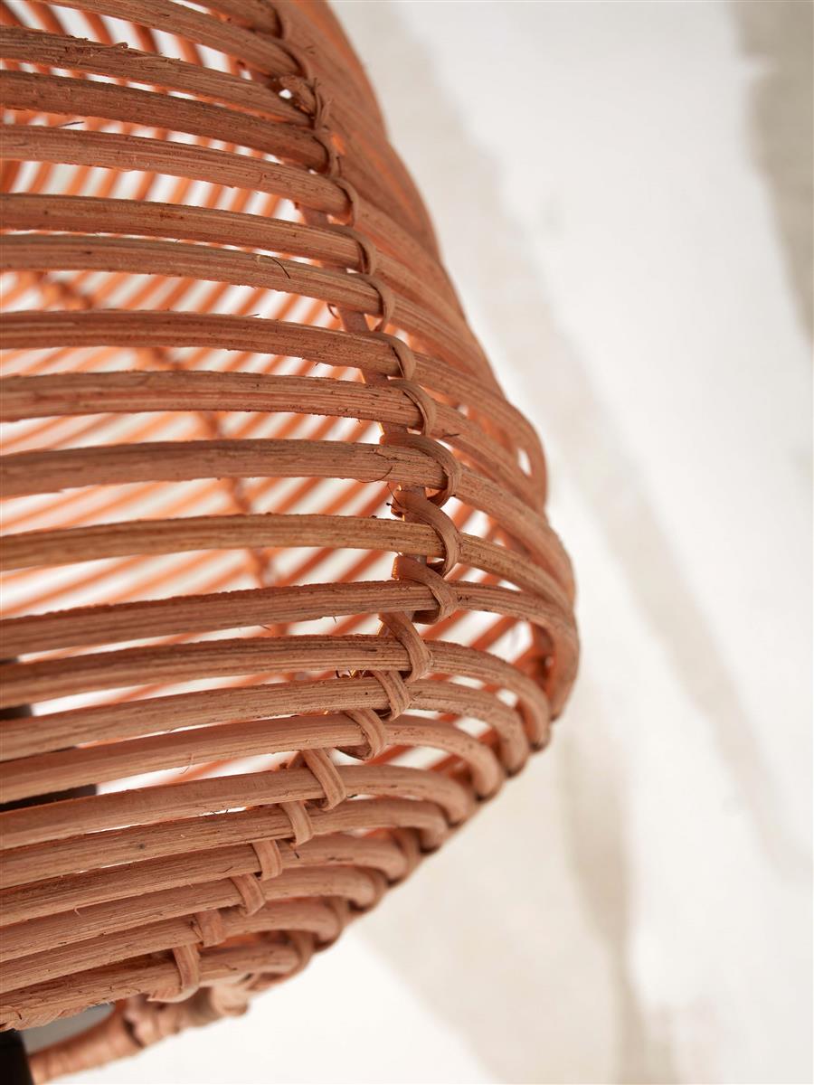 GOOD&MOJO I Tischleuchte I TANAMI I Farbe: Natur I Schirm: Ø25 x 20