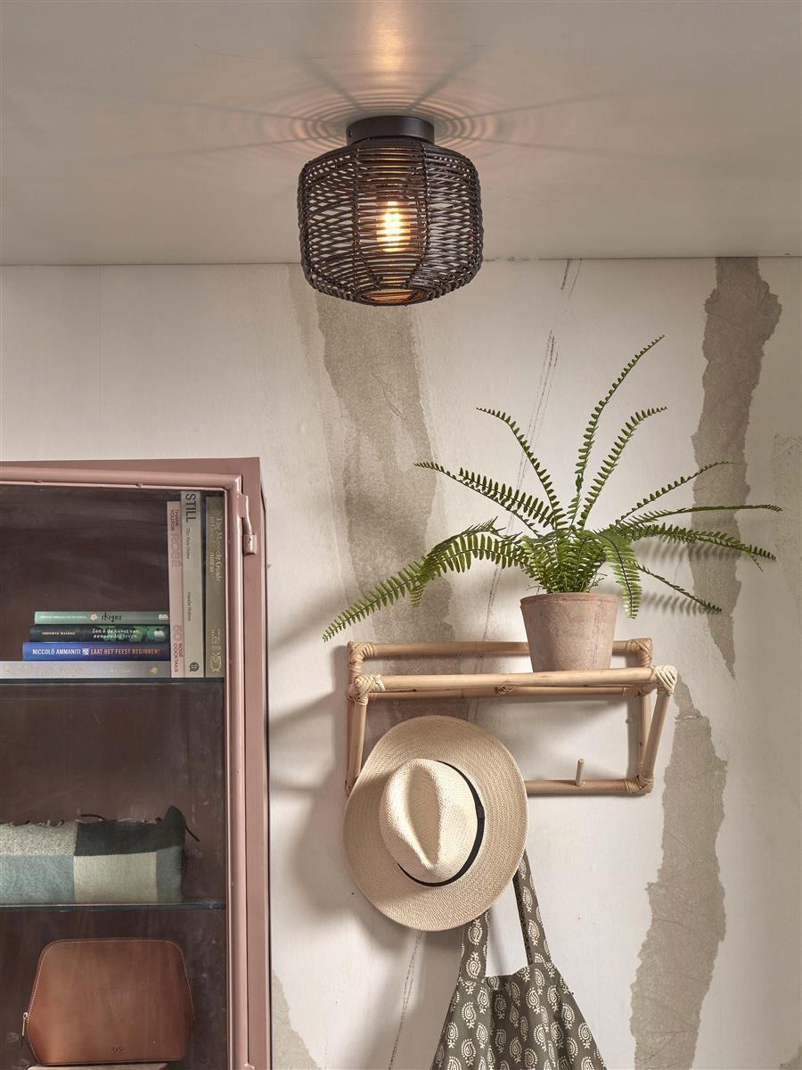 GOOD&MOJO I Deckenleuchte I TANAMI I Farbe: Schwarz I Schirm: Ø25 x 20