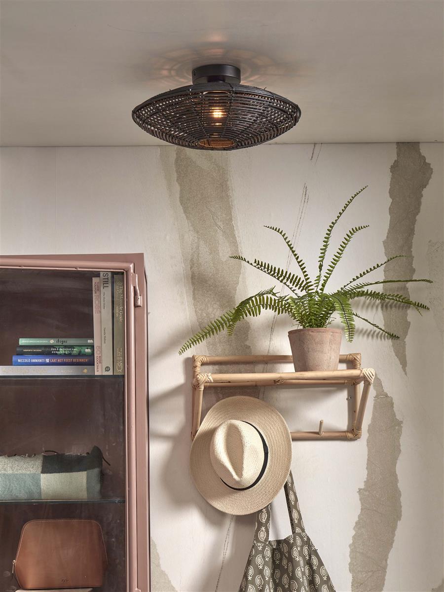 GOOD&MOJO I Deckenleuchte I TANAMI I Farbe: Schwarz I Schirm: Ø40 x 10