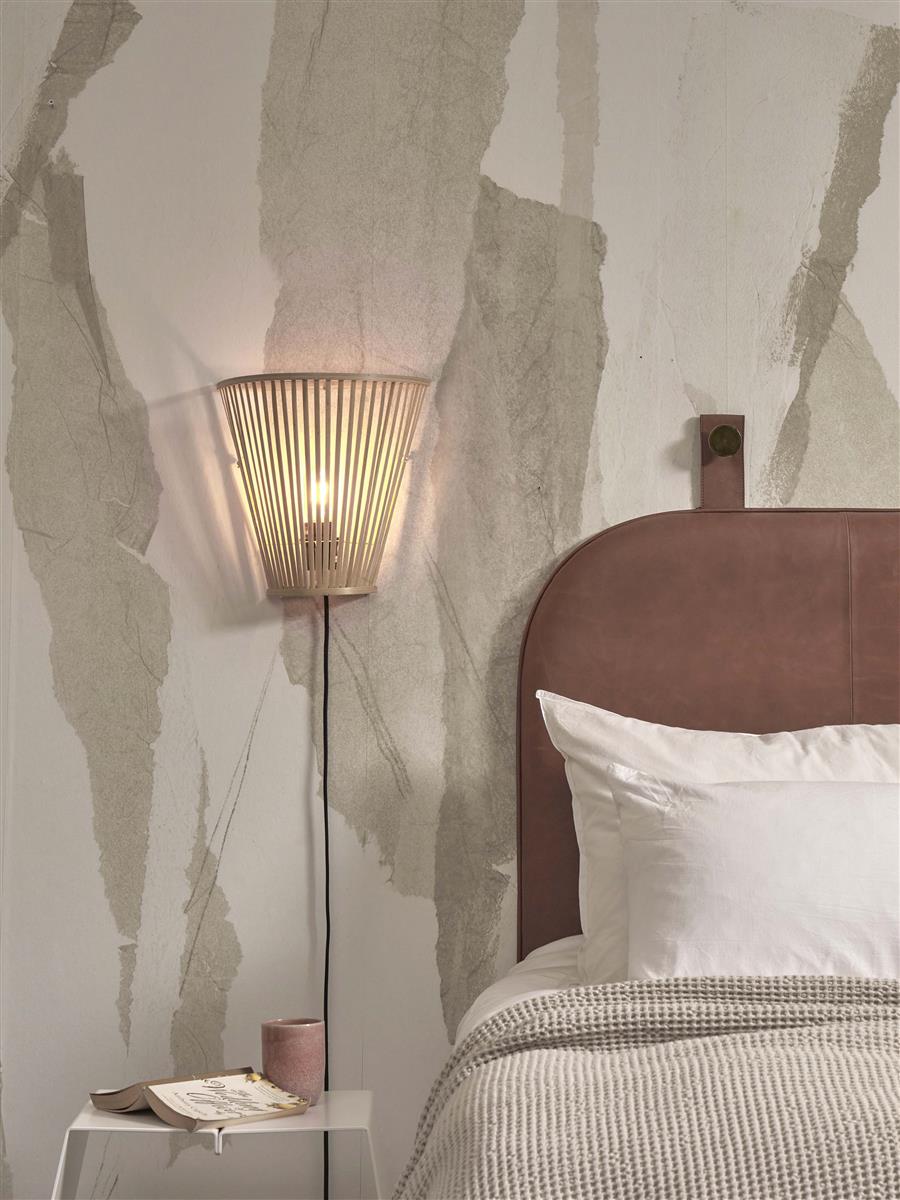 GOOD&MOJO I Wandleuchte I MERAPI I Farbe: Natur I Schirm: Ø30 x 30