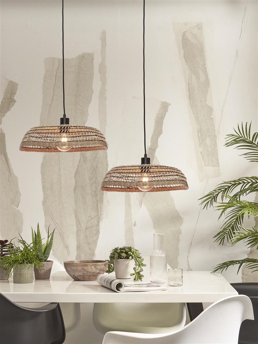 GOOD&MOJO I Hängeleuchte I PANTANAL I Farbe: Schwarz I Schirm: Ø45 x 9