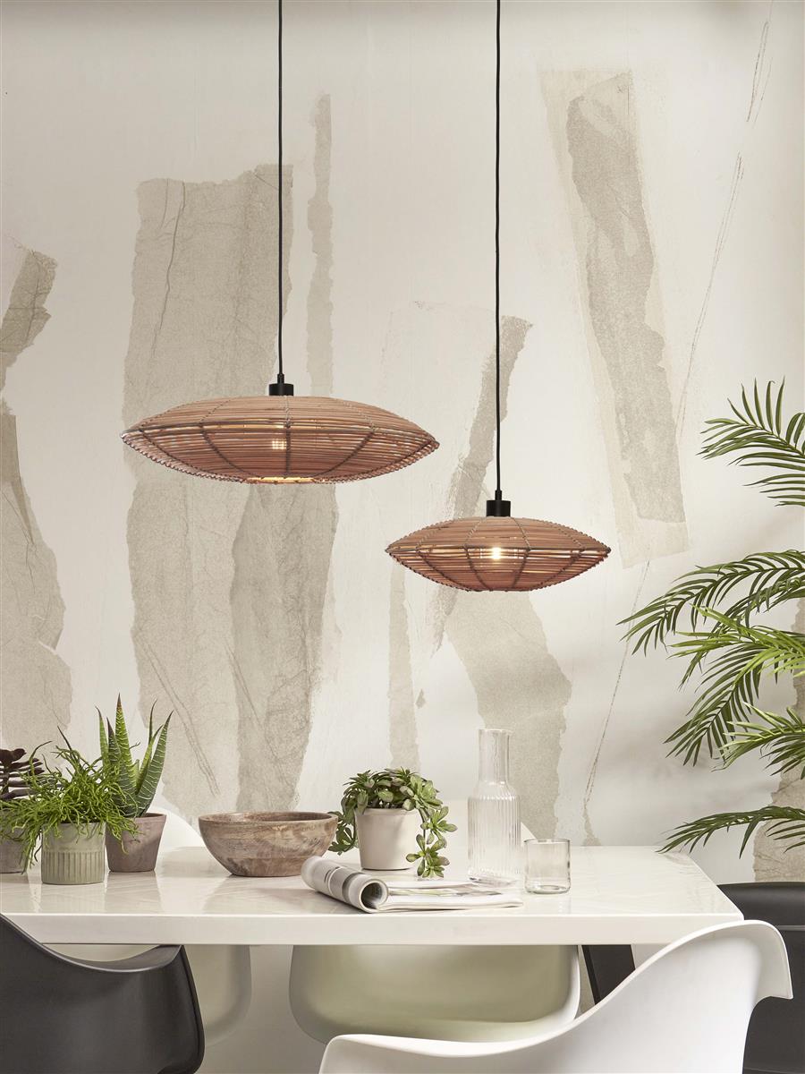 GOOD&MOJO I Hängeleuchte I TANAMI I Farbe: Natur I Schirm: Ø40 x 10