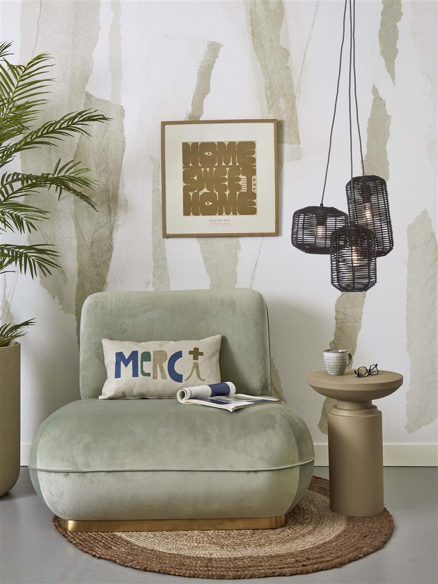 GOOD&MOJO I Hängeleuchte I TANAMI I Farbe: Schwarz I Schirm: Ø18 x 25, Ø25 x 20, Ø 18 x 35