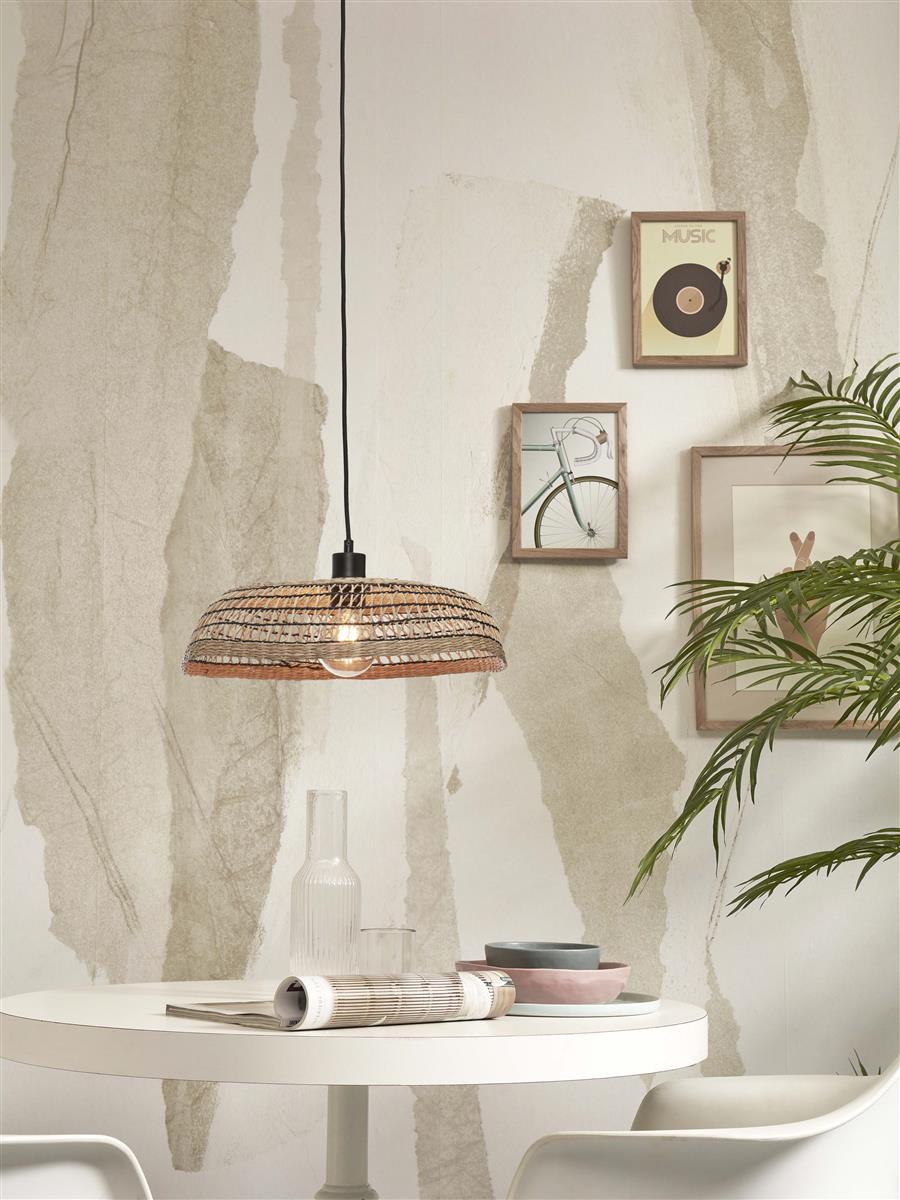 GOOD&MOJO I Hängeleuchte I PANTANAL I Farbe: Schwarz I Schirm: Ø45 x 9