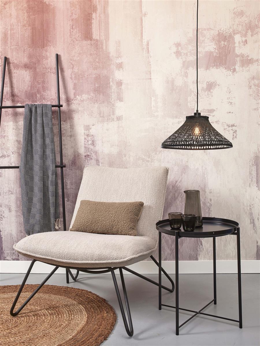 GOOD&MOJO I Hängeleuchte I TAHITI I Farbe: Schwarz I Schirm: Ø45 x 20