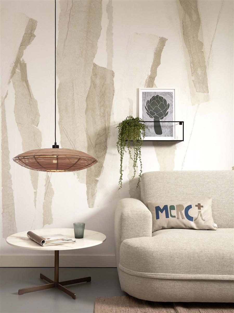 GOOD&MOJO I Hängeleuchte I TANAMI I Farbe: Natur I Schirm: Ø55 x 14