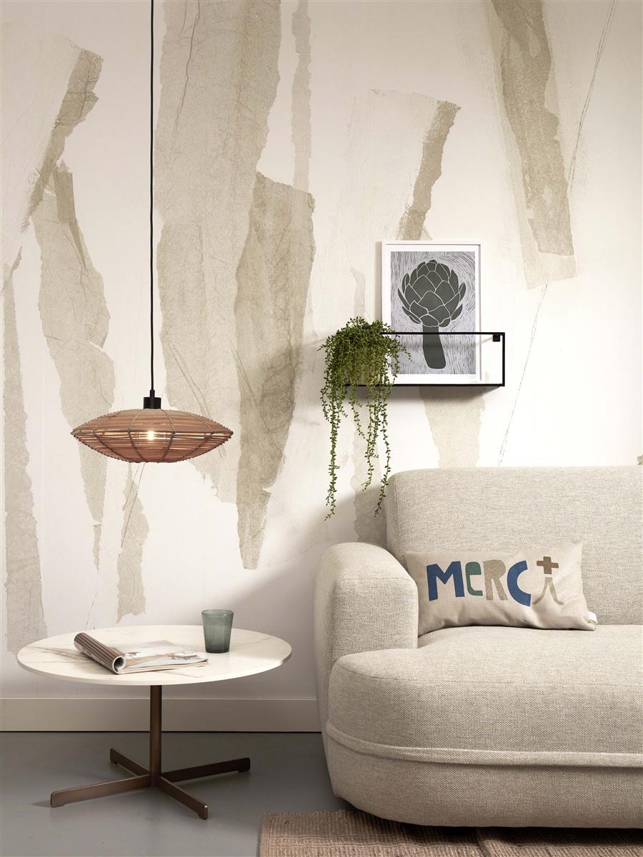 GOOD&MOJO I Hängeleuchte I TANAMI I Farbe: Natur I Schirm: Ø40 x 10