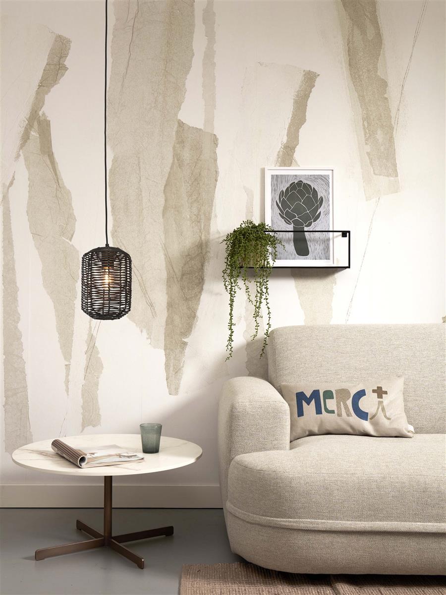 GOOD&MOJO I Hängeleuchte I TANAMI I Farbe: Schwarz I Schirm: Ø18 x 25