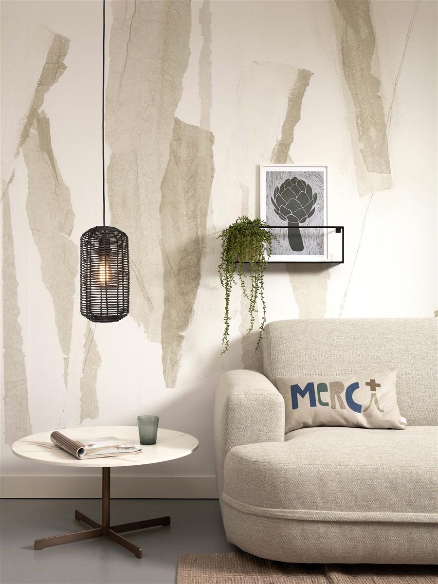 GOOD&MOJO I Hängeleuchte I TANAMI I Farbe: Schwarz I Schirm: Ø18 x 25, Ø25 x 20, Ø 18 x 35