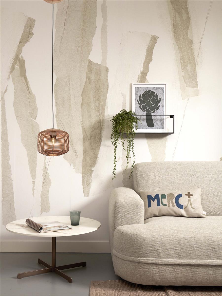 GOOD&MOJO I Hängeleuchte I TANAMI I Farbe: Natur I Schirm: Ø25 x 20