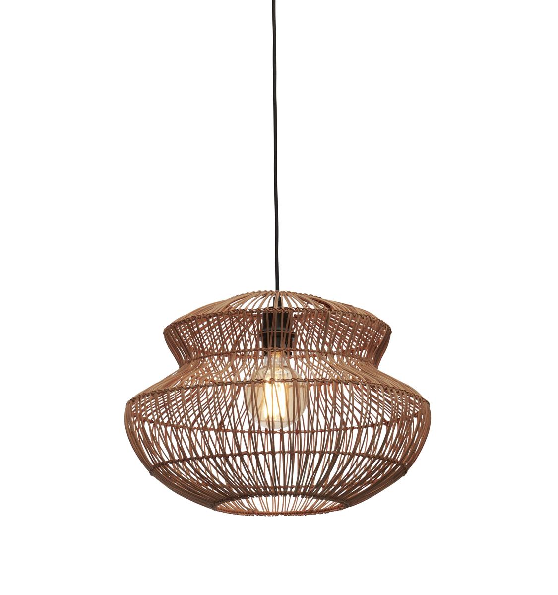 GOOD&MOJO I Hängeleuchte I ZANZIBAR I Farbe: Natur I Schirm: Ø40 x 30