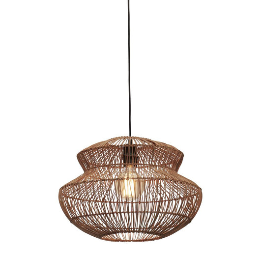 GOOD&MOJO I Hängeleuchte I ZANZIBAR I Farbe: Natur I Schirm: Ø40 x 30