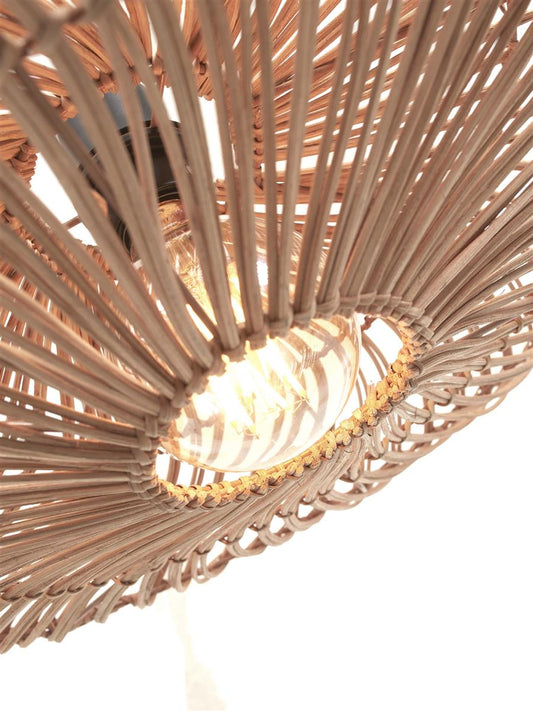 GOOD&MOJO I Hängeleuchte I ZANZIBAR I Farbe: Natur I Schirm: Ø40 x 12