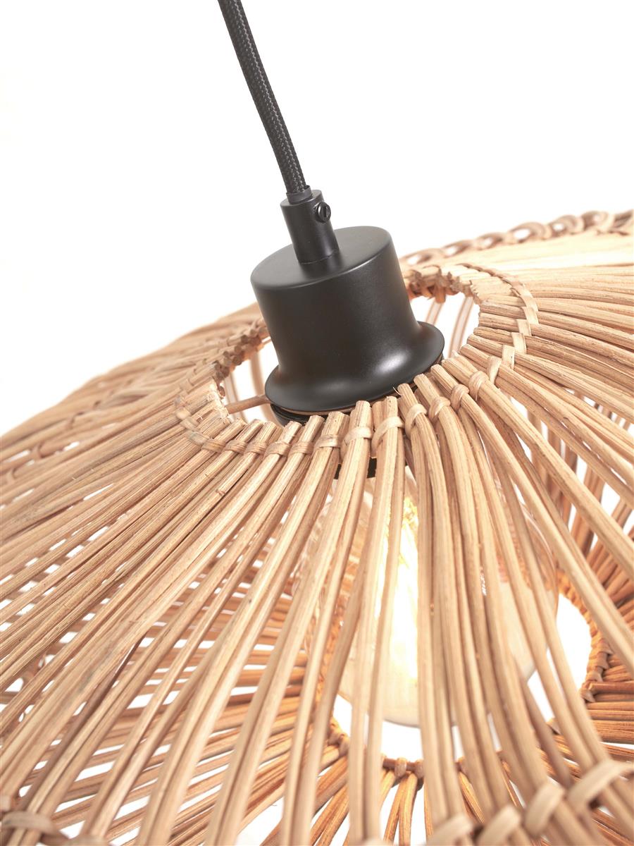 GOOD&MOJO I Hängeleuchte I ZANZIBAR I Farbe: Natur I Schirm: Ø40 x 12