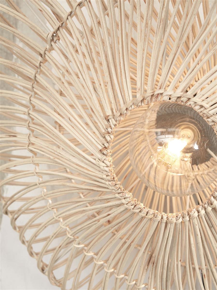 GOOD&MOJO I Wandleuchte I ZANZIBAR I Farbe: Weiß  I Schirm: Ø55 x 14