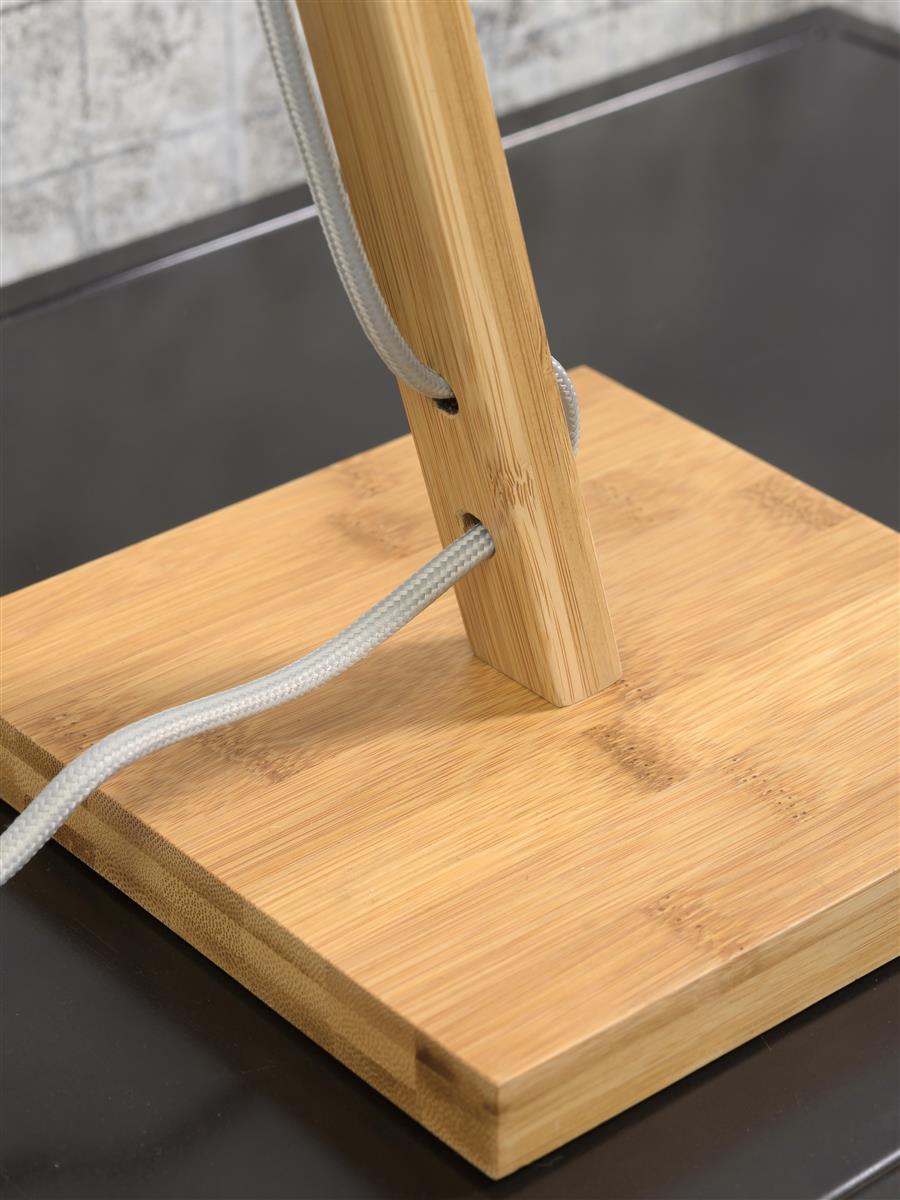 Good&Mojo I Tischleuchte I ANDES I Farbe: Schwarz I Schirm: Ø18 x 15