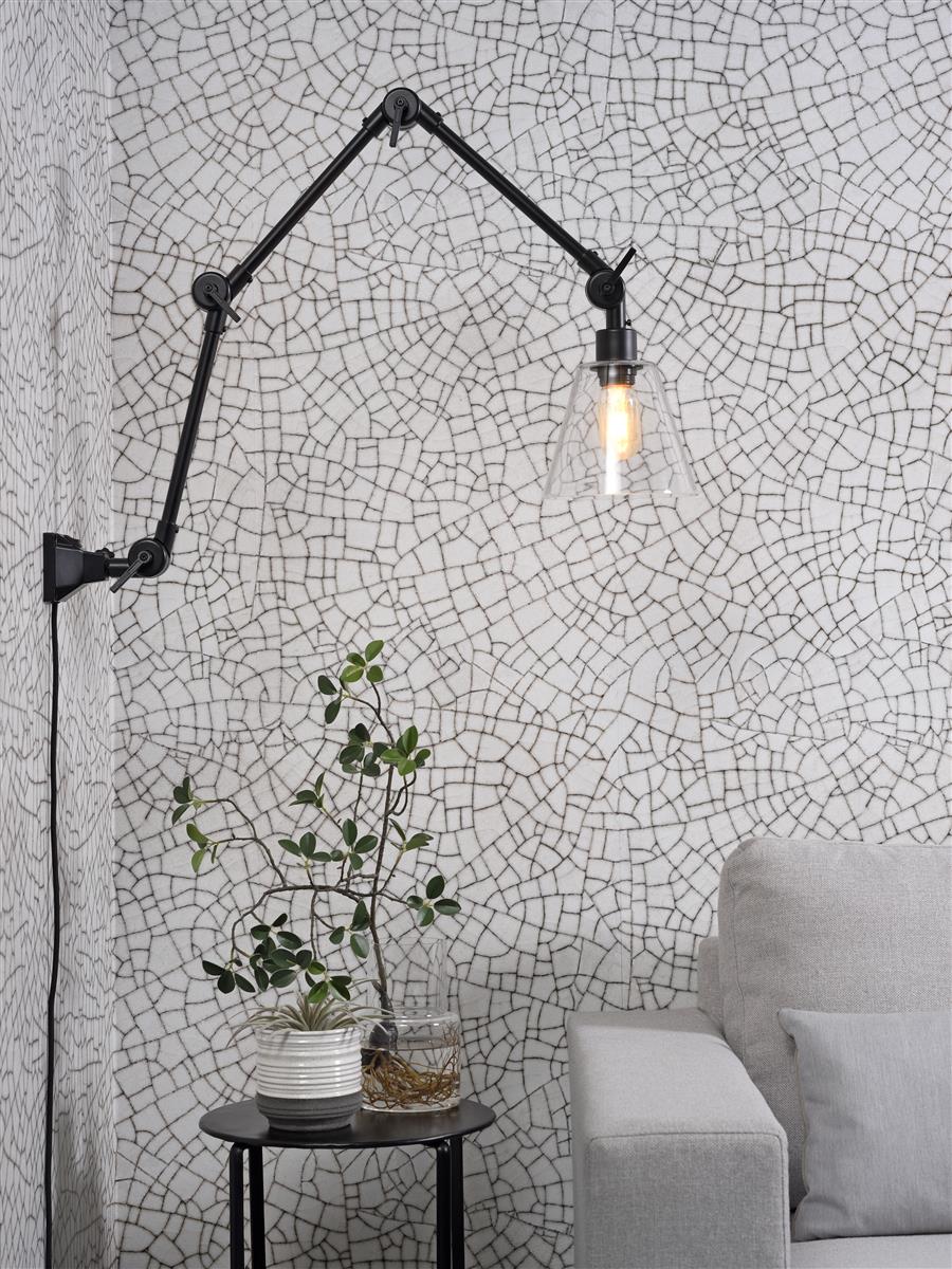 it's about RoMi I Wandleuchte I AMSTERDAM I Farbe: Transparent I Schirm: Ø16,5 x 15