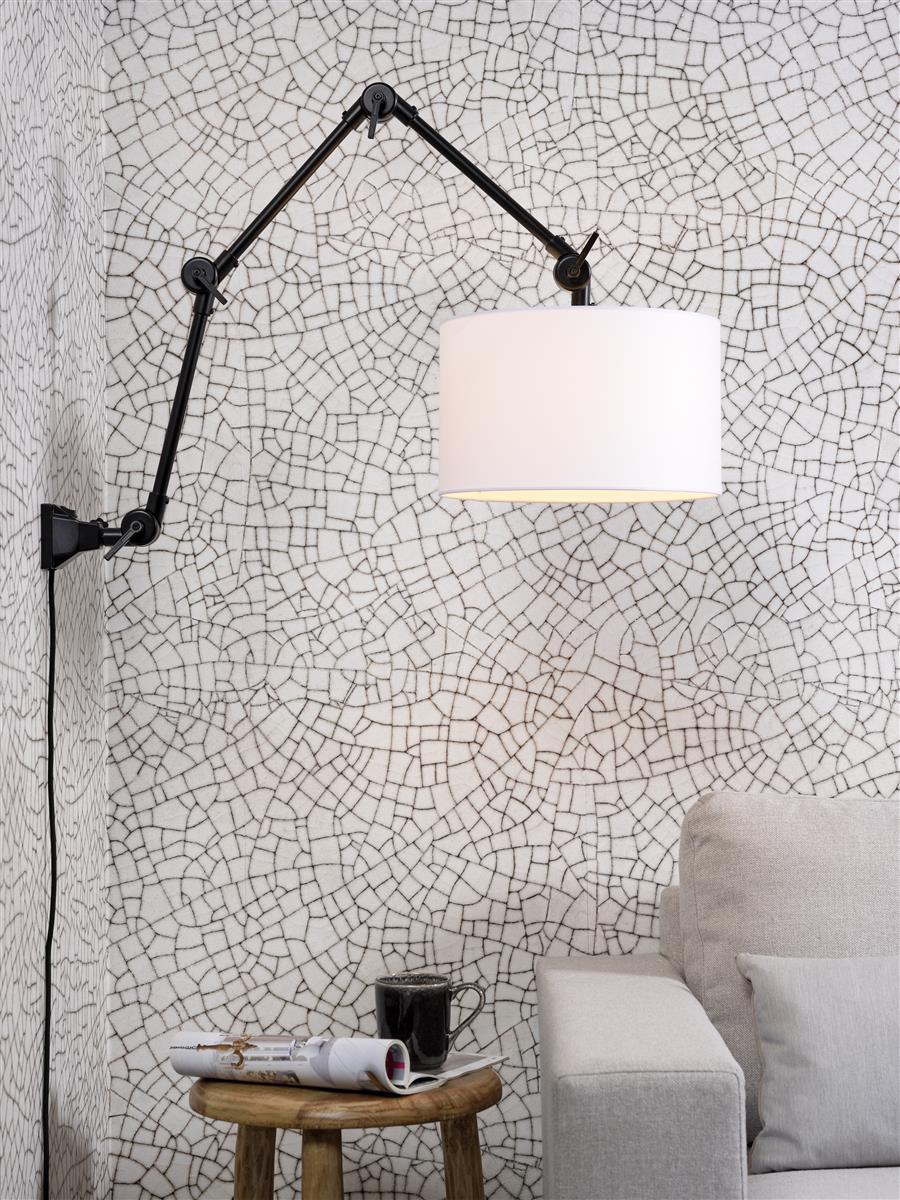 it's about RoMi I Wandleuchte I AMSTERDAM I Farbe: Weiß I Schirm: Ø32 x 20