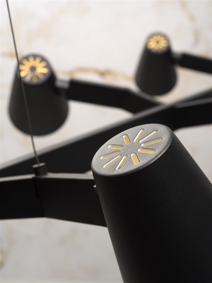 it's about RoMi I Hängeleuchte I BIARRITZ I Farbe: Schwarz I Schirm: Ø12 x 16