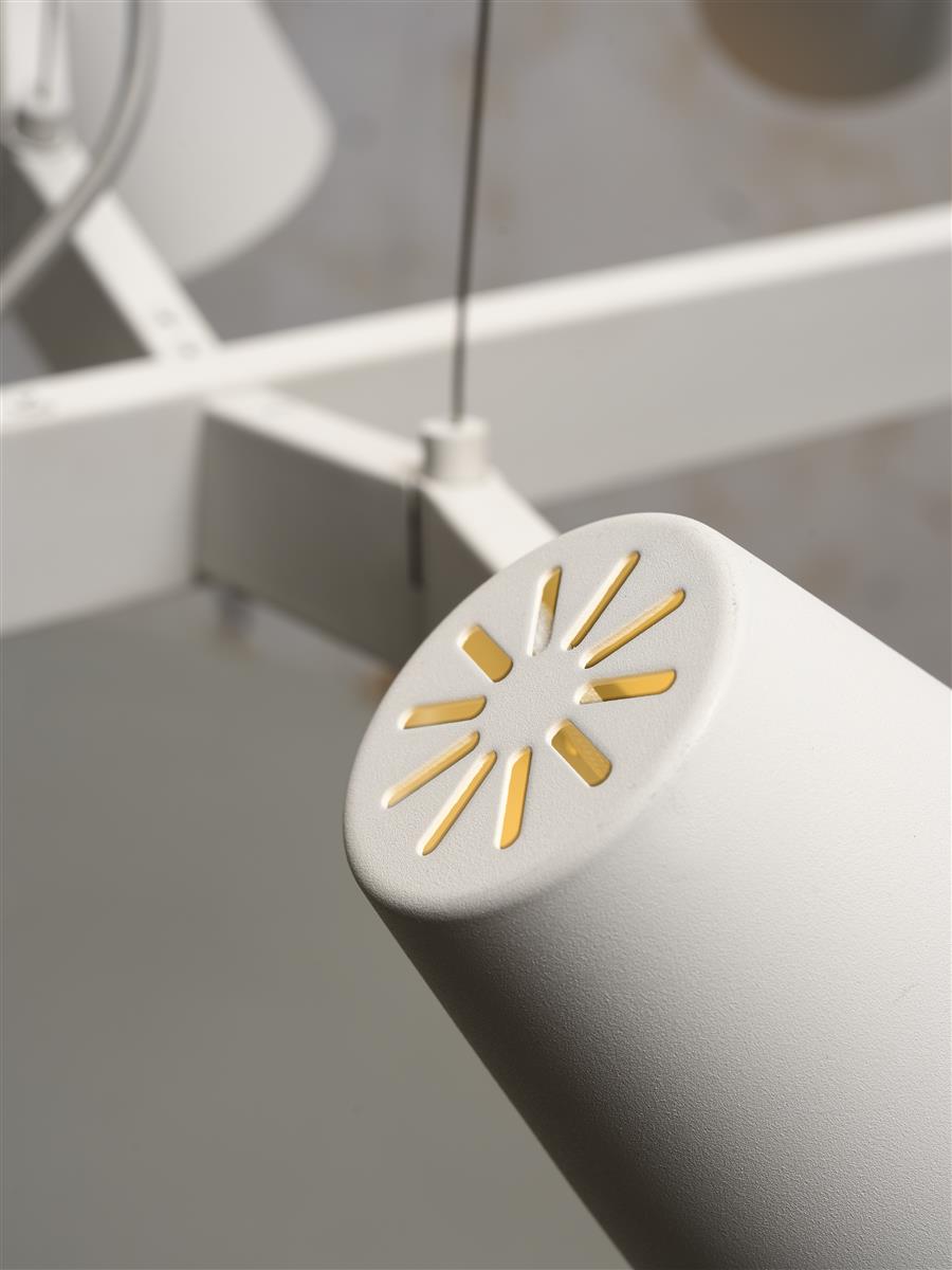 it's about RoMi I Hängeleuchte I BIARRITZ I Farbe: Weiß I Schirm: Ø12 x 16