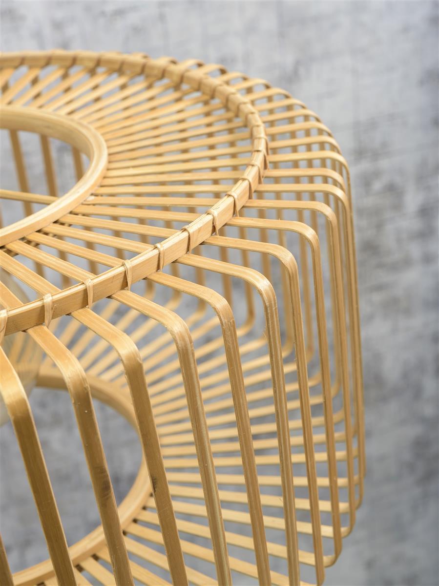 Good&Mojo I Wandleuchte I BROMO I Farbe: Natur I Schirm: Ø40 x 18