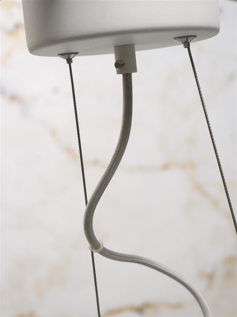 it's about RoMi I Hängeleuchte I BIARRITZ I Farbe: Weiß I Schirm: Ø12 x 16