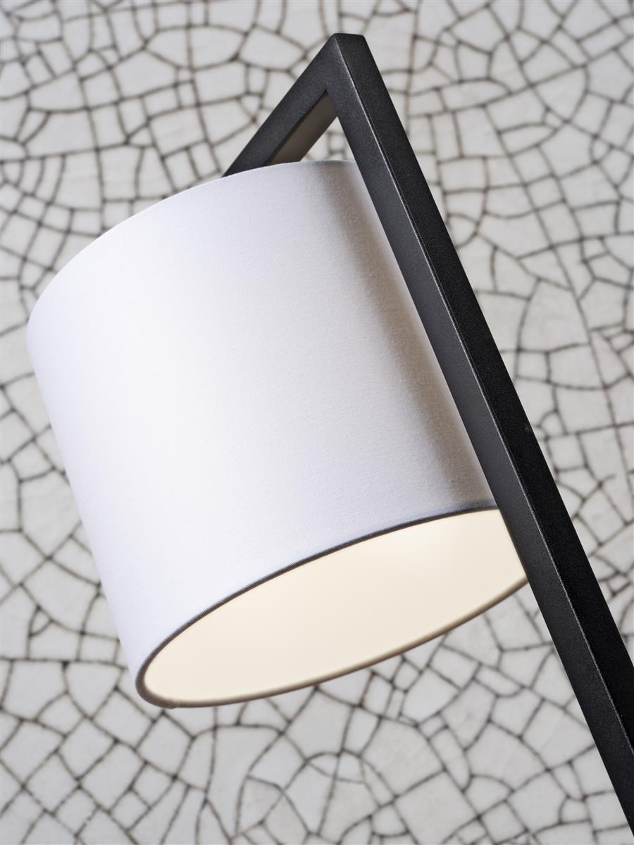 it's about RoMi I Tischleuchte I BOSTON I Farbe: dunkles Leinen I Schirm: Ø18 x 15