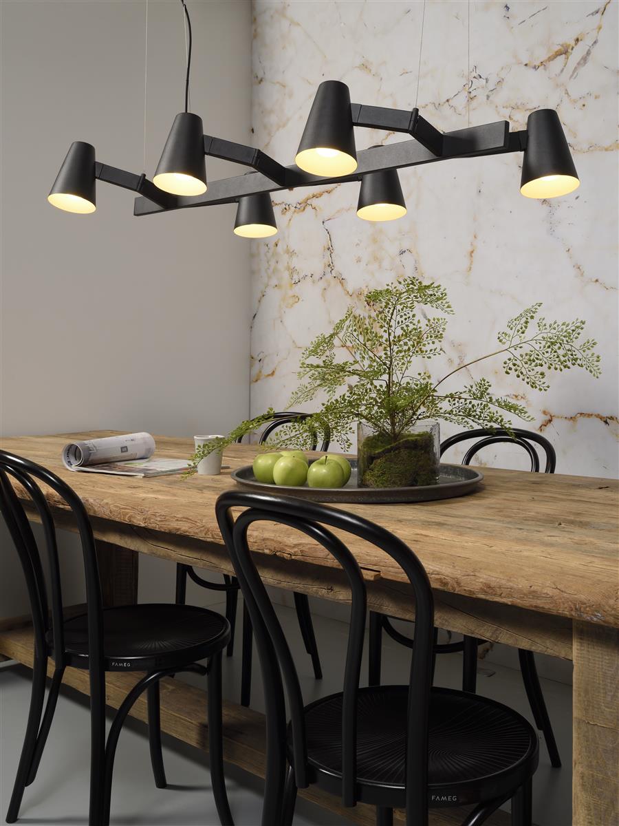 it's about RoMi I Hängeleuchte I BIARRITZ I Farbe: Schwarz I Schirm: Ø12 x 16