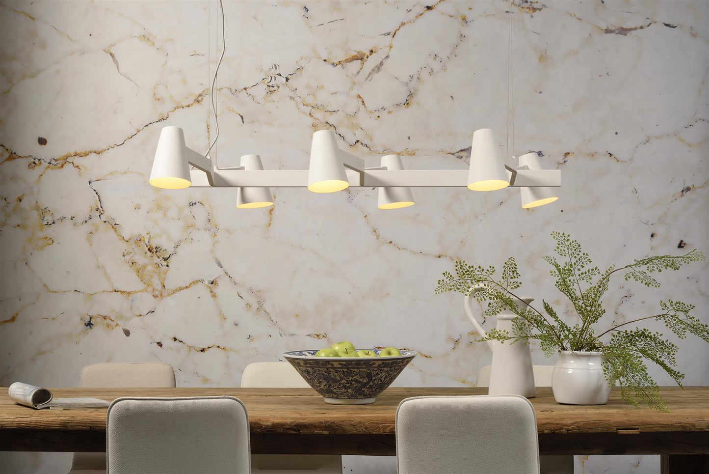 it's about RoMi I Hängeleuchte I BIARRITZ I Farbe: Weiß I Schirm: Ø12 x 16