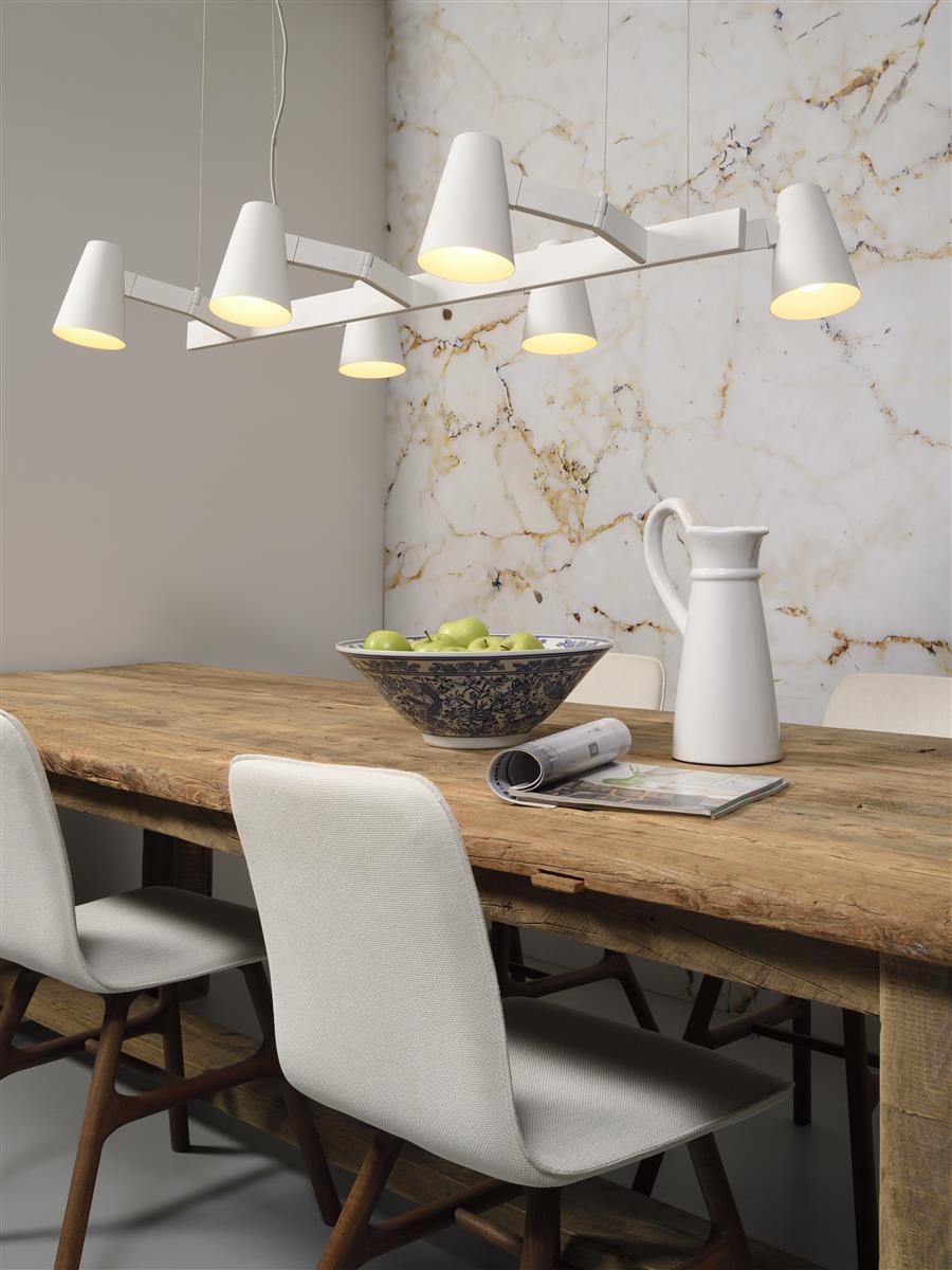 it's about RoMi I Hängeleuchte I BIARRITZ I Farbe: Weiß I Schirm: Ø12 x 16