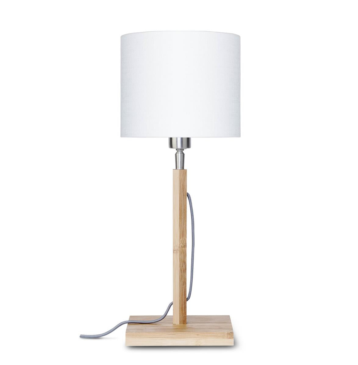 Good&Mojo I Tischleuchte I FUJI I Farbe: Weiß I Schirm: Ø18 x 15