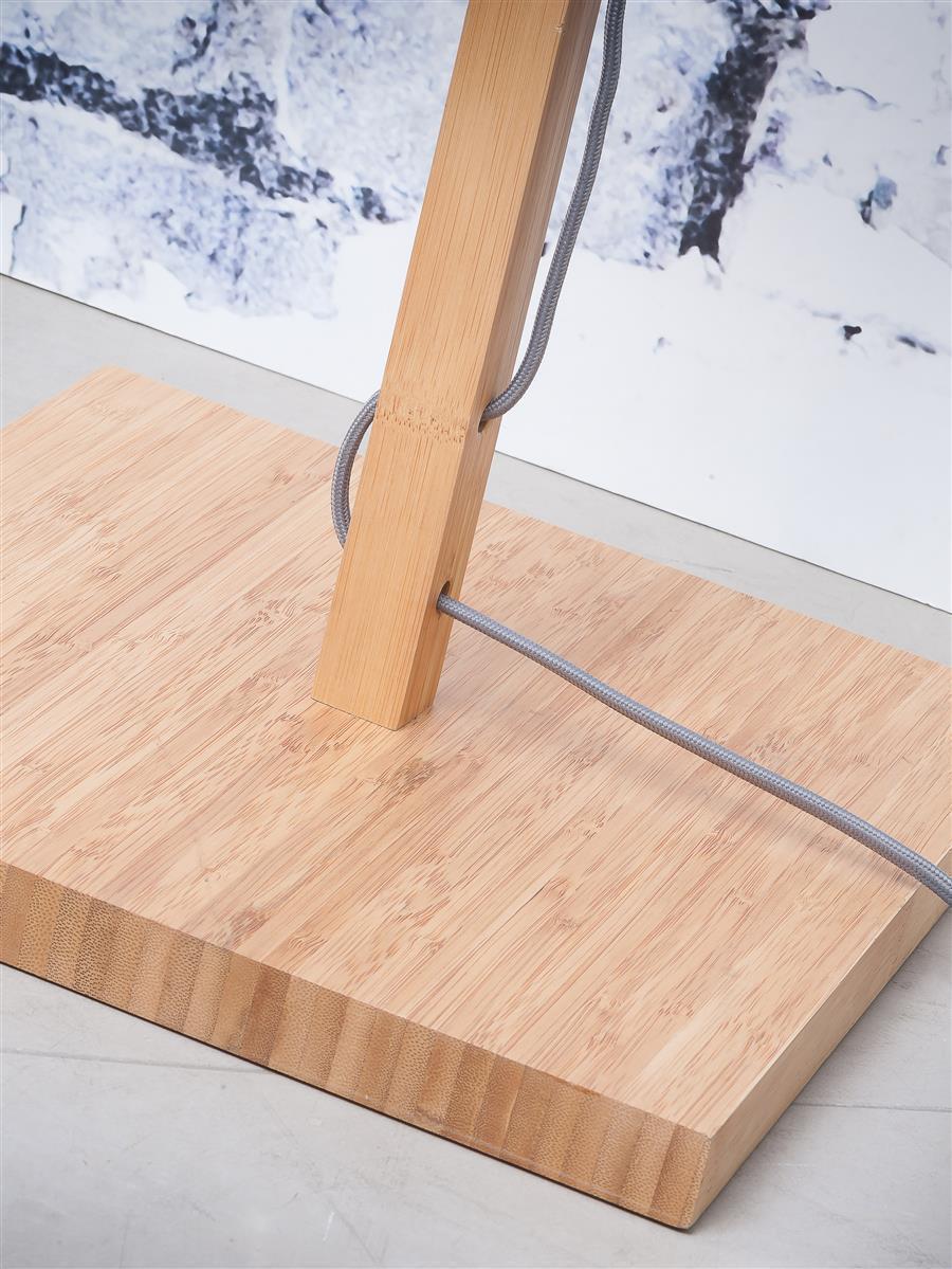 Good&Mojo I Stehleuchte I FUJI I Farbe: Dunkelgrau I Schirm: Ø47 x 23