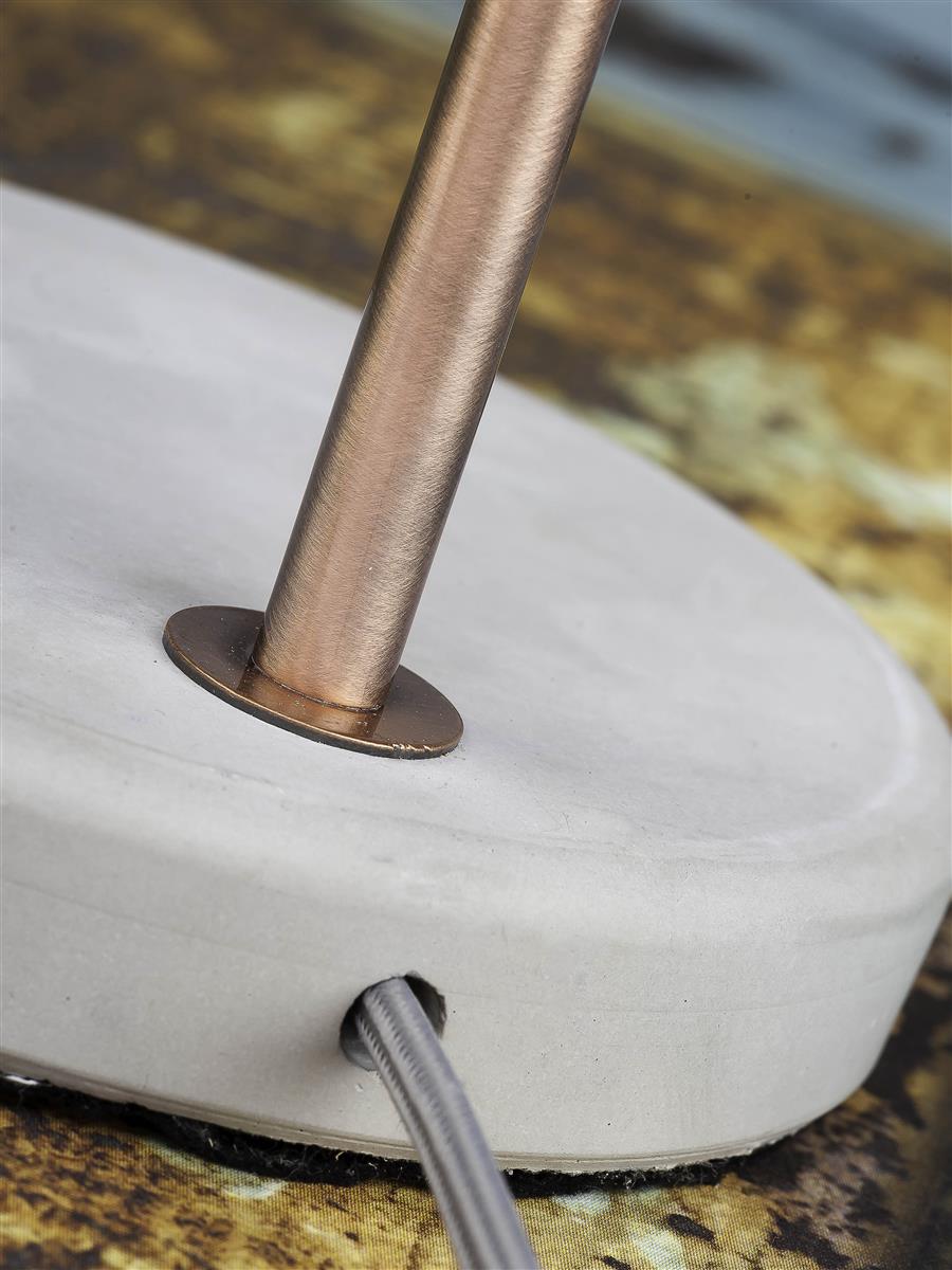 it's about RoMi I Tischleuchte I DENVER I Farbe: Lichtgrau I Schirm: Ø12,5 x 17