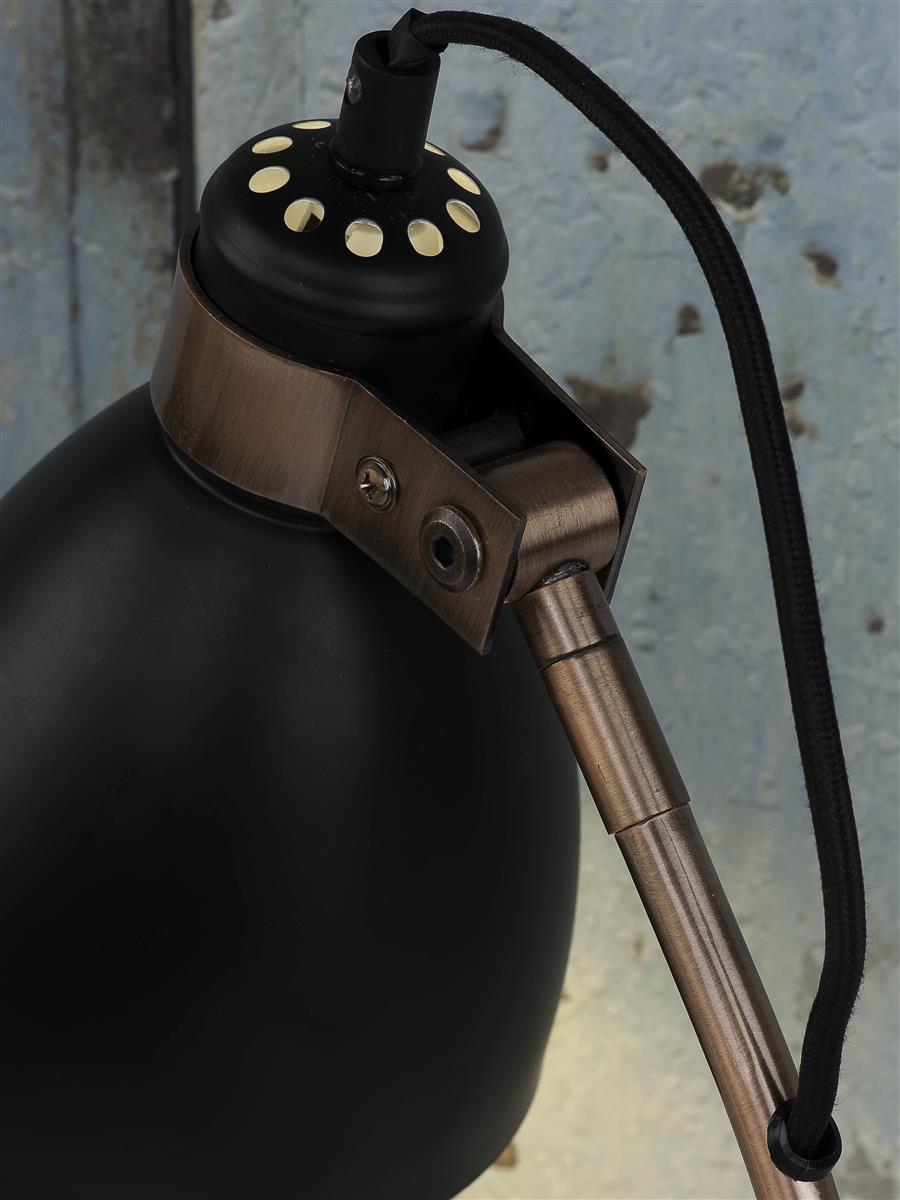 it's about RoMi I Tischleuchte I DENVER I Farbe: Schwarz I Schirm: Ø12,5 x 17