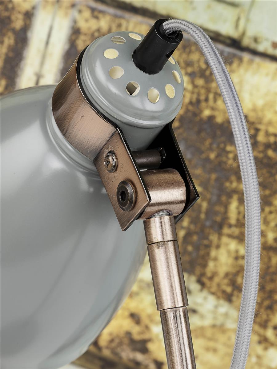 it's about RoMi I Tischleuchte I DENVER I Farbe: Lichtgrau I Schirm: Ø12,5 x 17