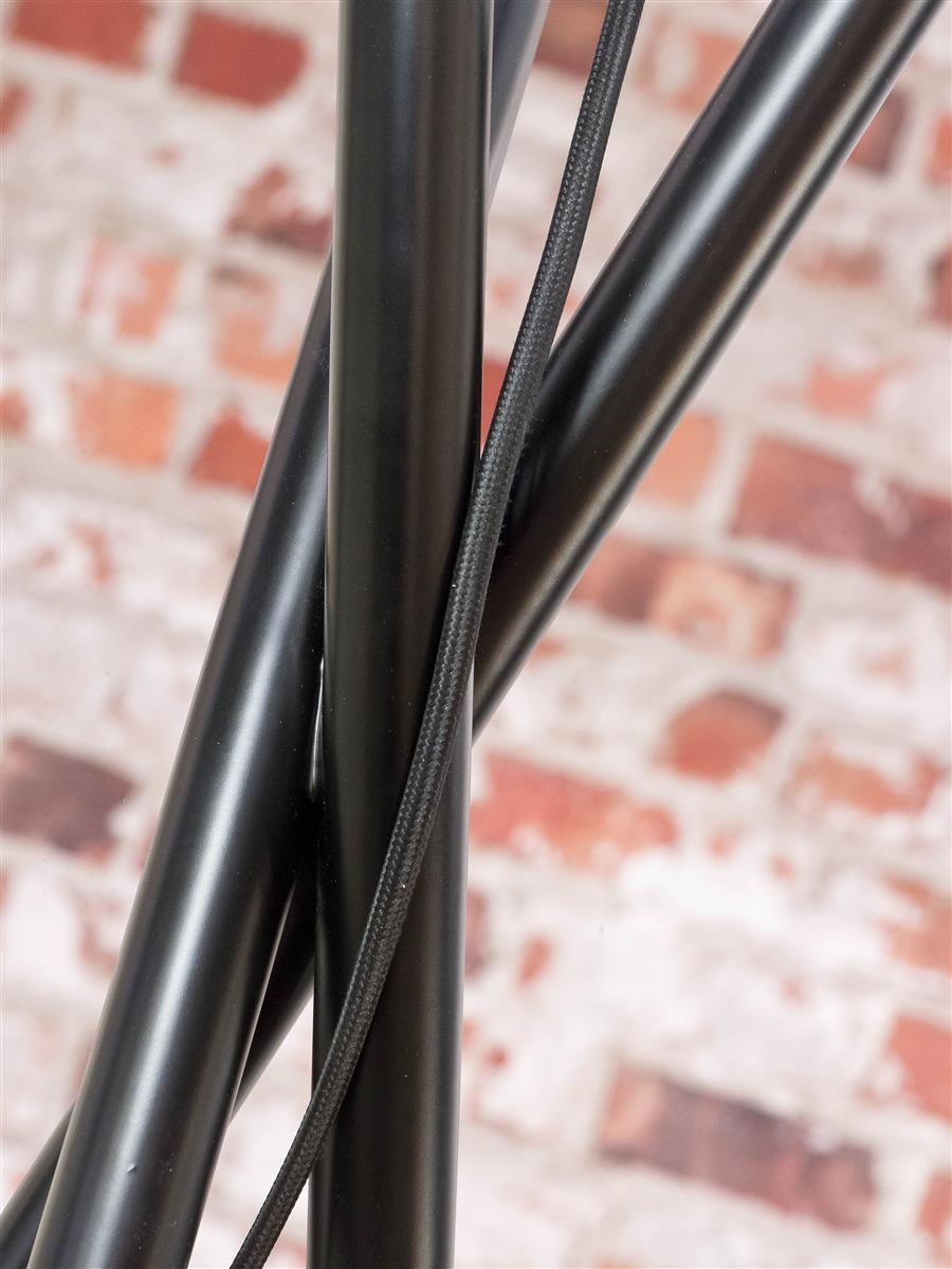 it's about RoMi I Stehleuchte I HAMPTON I Farbe: Schwarz I Schirm: Ø60 x 30