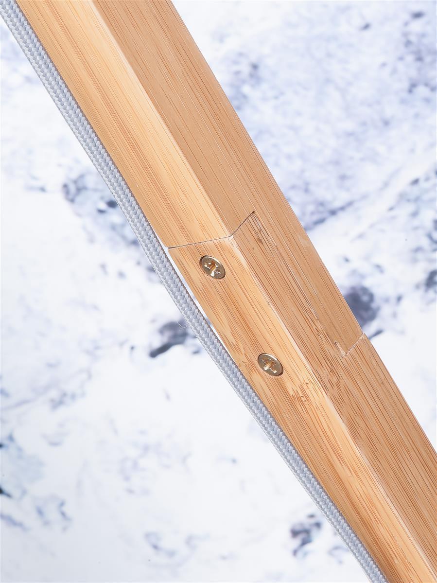 Good&Mojo I Stehleuchte I FUJI I Farbe: Weiß I Schirm: Ø47 x 23