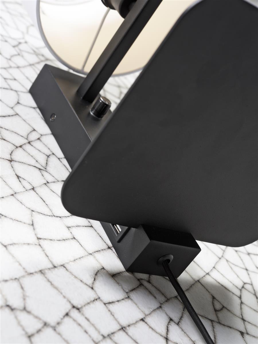 it's about RoMi I Wandleuchte I FLORENCE I Farbe: dunkles Leinen I Schirm: Ø18 x 15