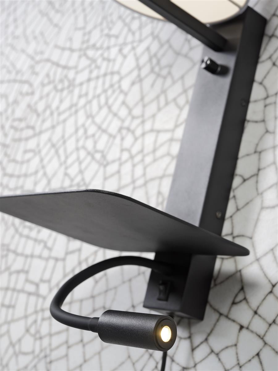 it's about RoMi I Wandleuchte I FLORENCE I Farbe: helles Leinen I Schirm: Ø18 x 15