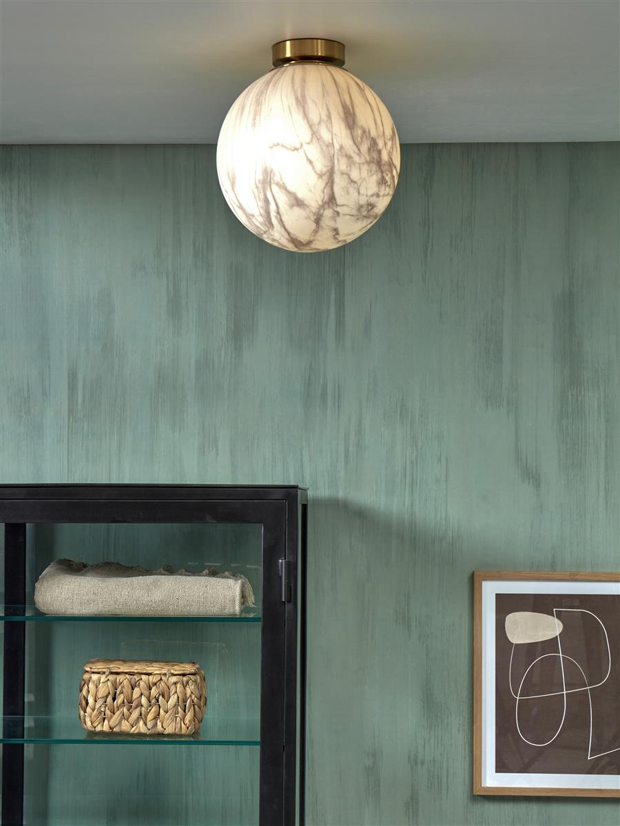 it's about RoMi I Deckenleuchte I CARRARA I Farbe: Gold/getöntes Glas I Schirm: Ø28