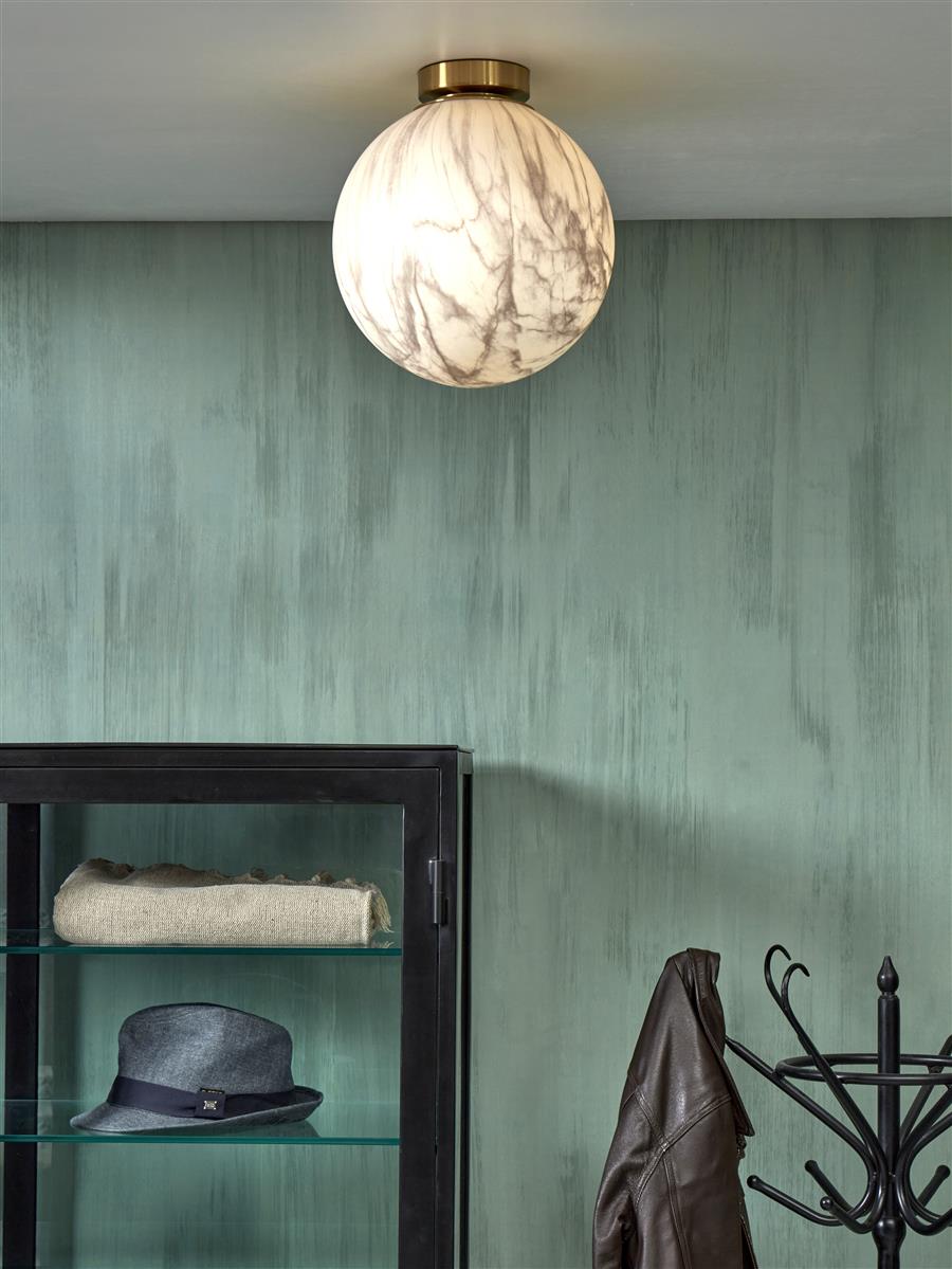 it's about RoMi I Deckenleuchte I CARRARA I Farbe: Gold/getöntes Glas I Schirm: Ø28