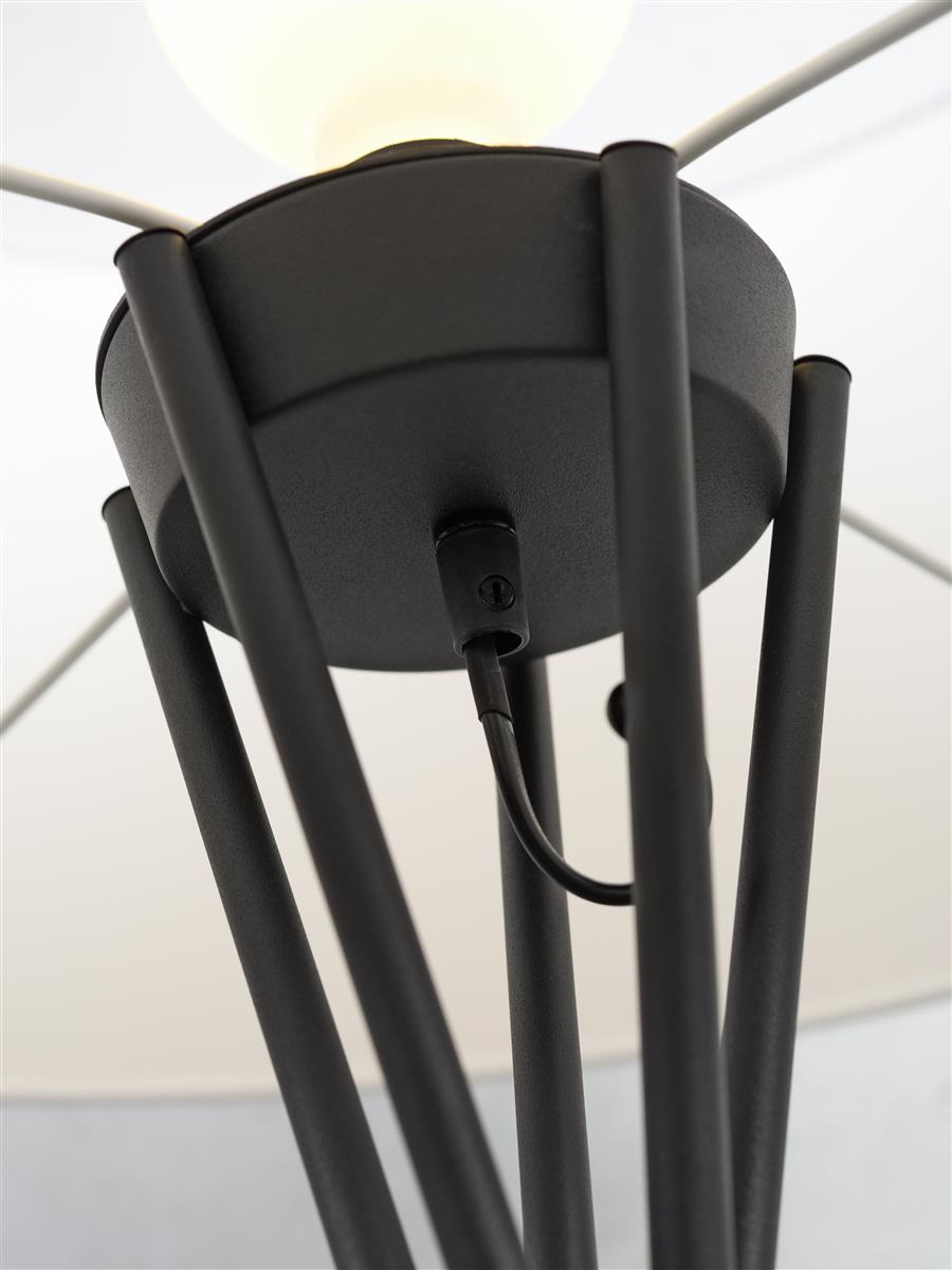 it's about RoMi I Stehleuchte I LIMA I Farbe: dunkles Leinen I Schirm: Ø60 x 30