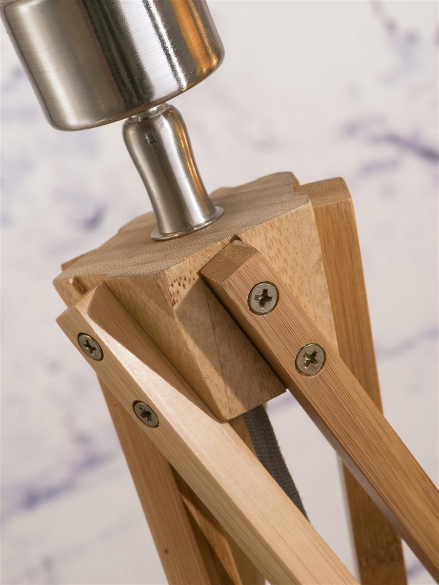 Good&Mojo I Tischleuchte I KILIMANJARO I Farbe: blaues Denim I Schirm: Ø32 x 20