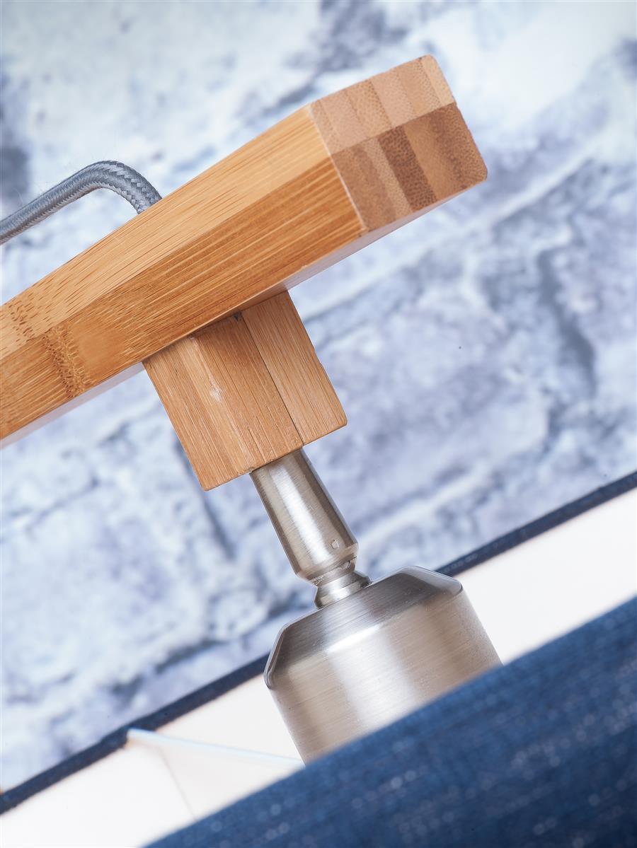 Good&Mojo I Stehleuchte I HIMALAYA I Farbe: Lichtgrau I Schirm: Ø47 x 23