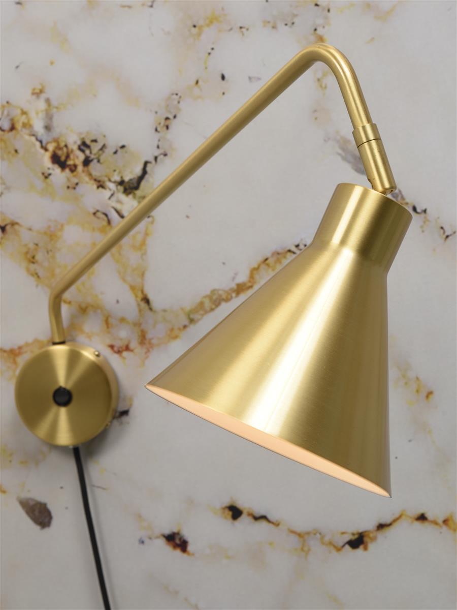 it's about RoMi I Wandleuchte I LYON I Farbe: Gold I Schirm: Ø16 x 17