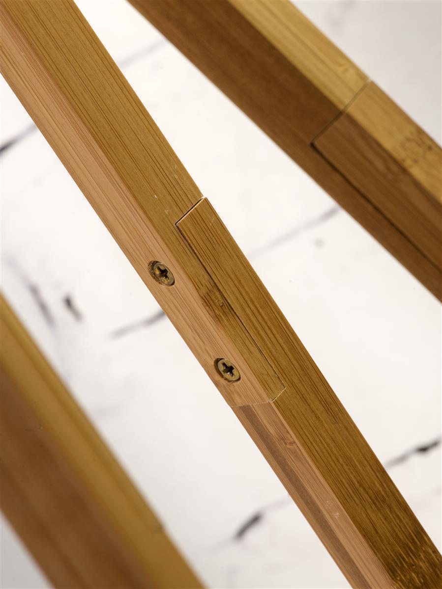 Good&Mojo I Stehleuchte I KILIMANJARO I Farbe: helles Leinen I Schirm: Ø60 x 30